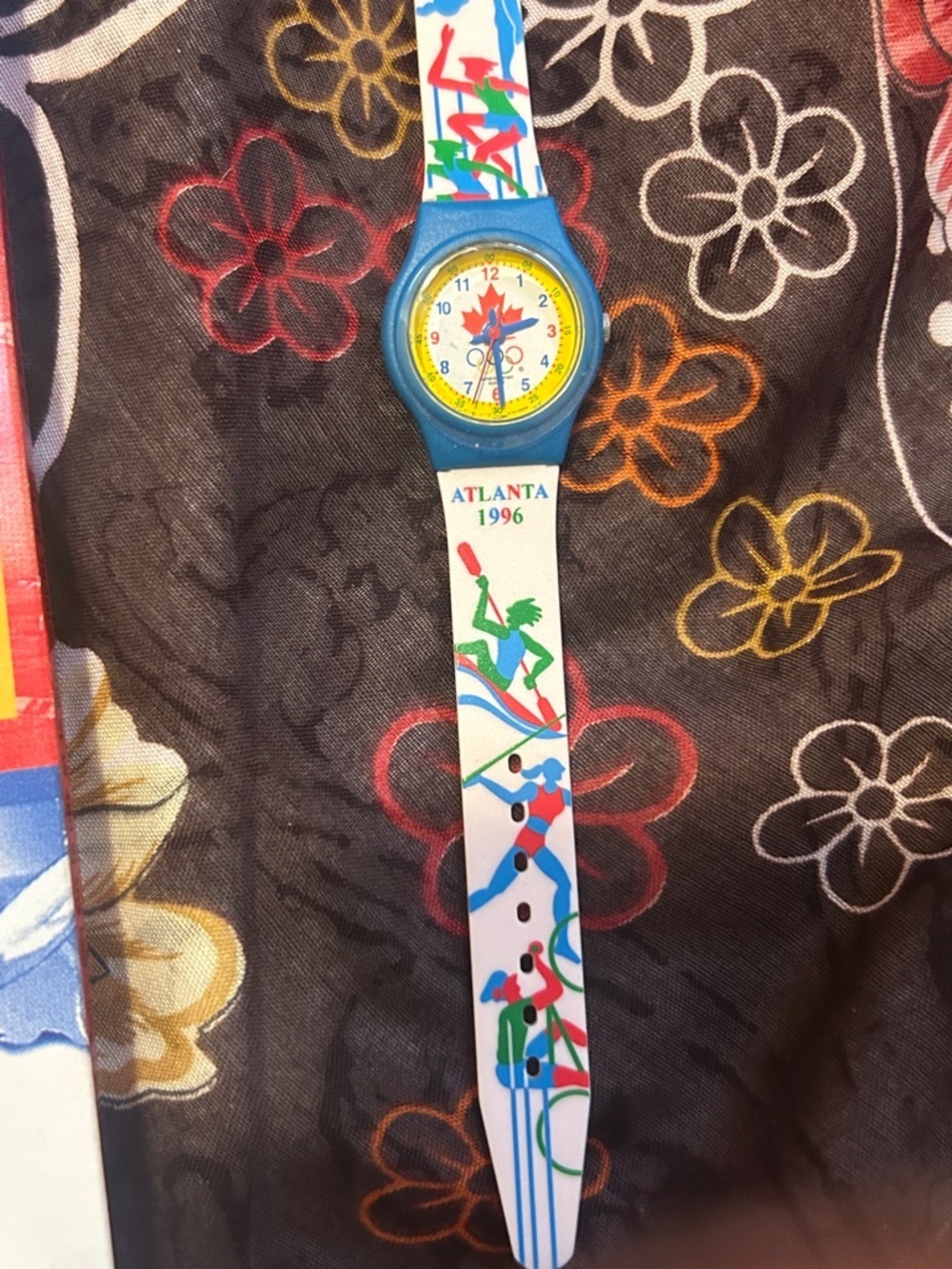 1996 Atlanta Olympic Promotional Watch Athlete Design Vintage collectible - Picture 4 of 9